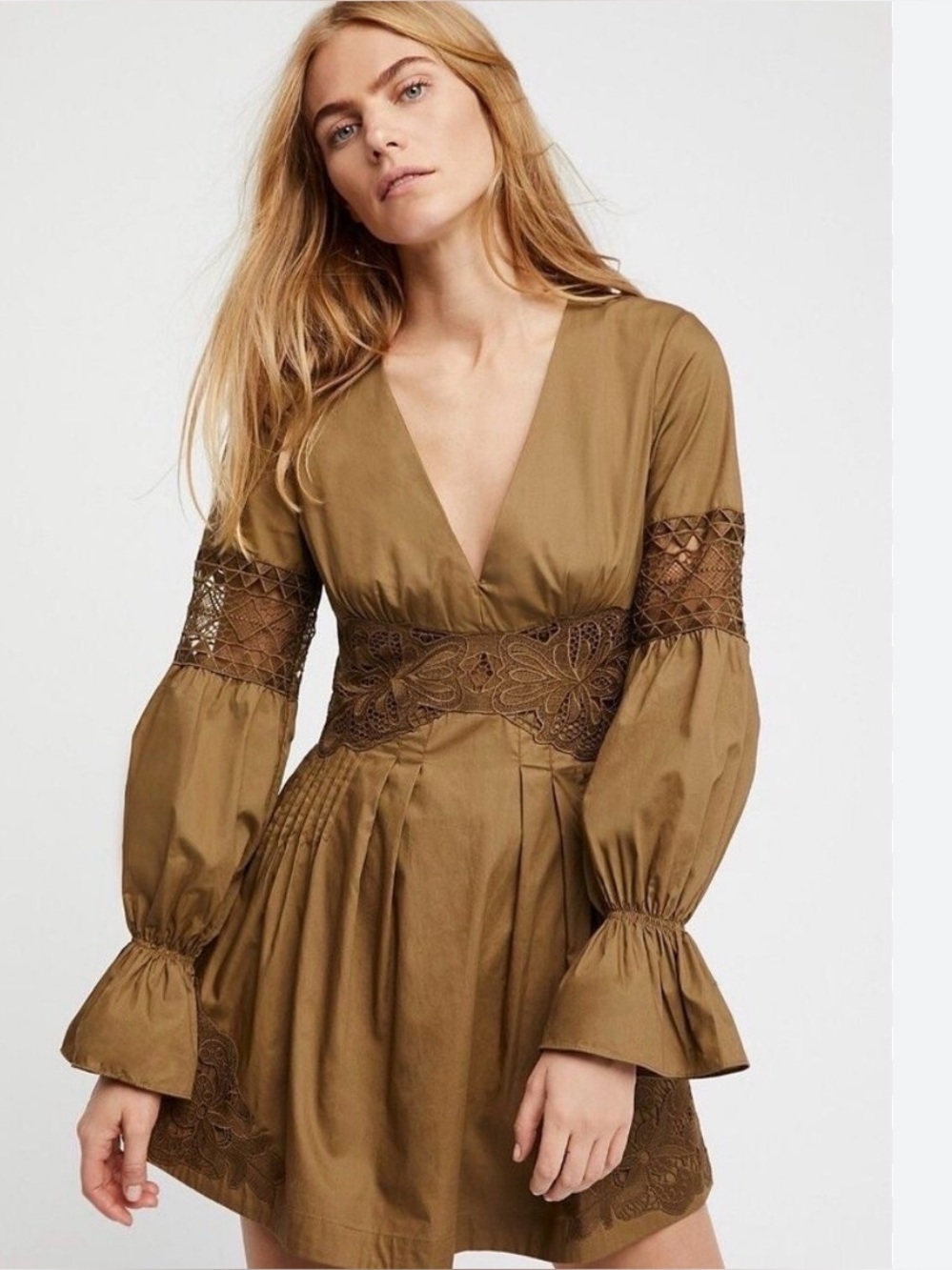 free people lindsey mini dress size 0